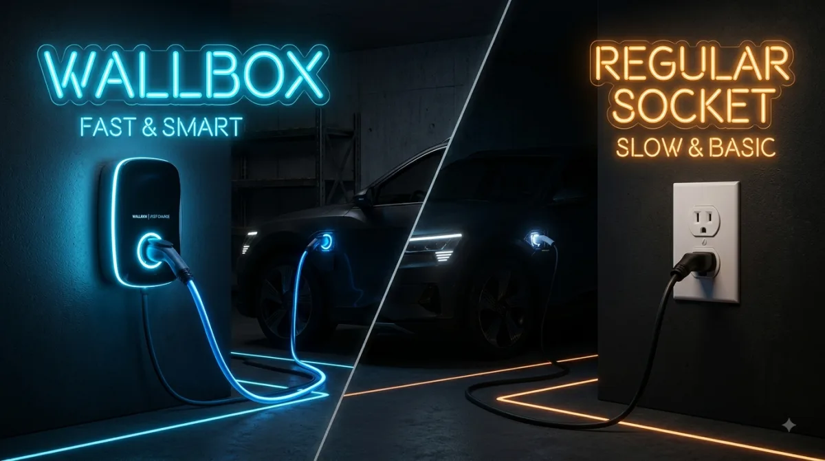 EV Charging at Home: Wallbox vs Regular Socket
