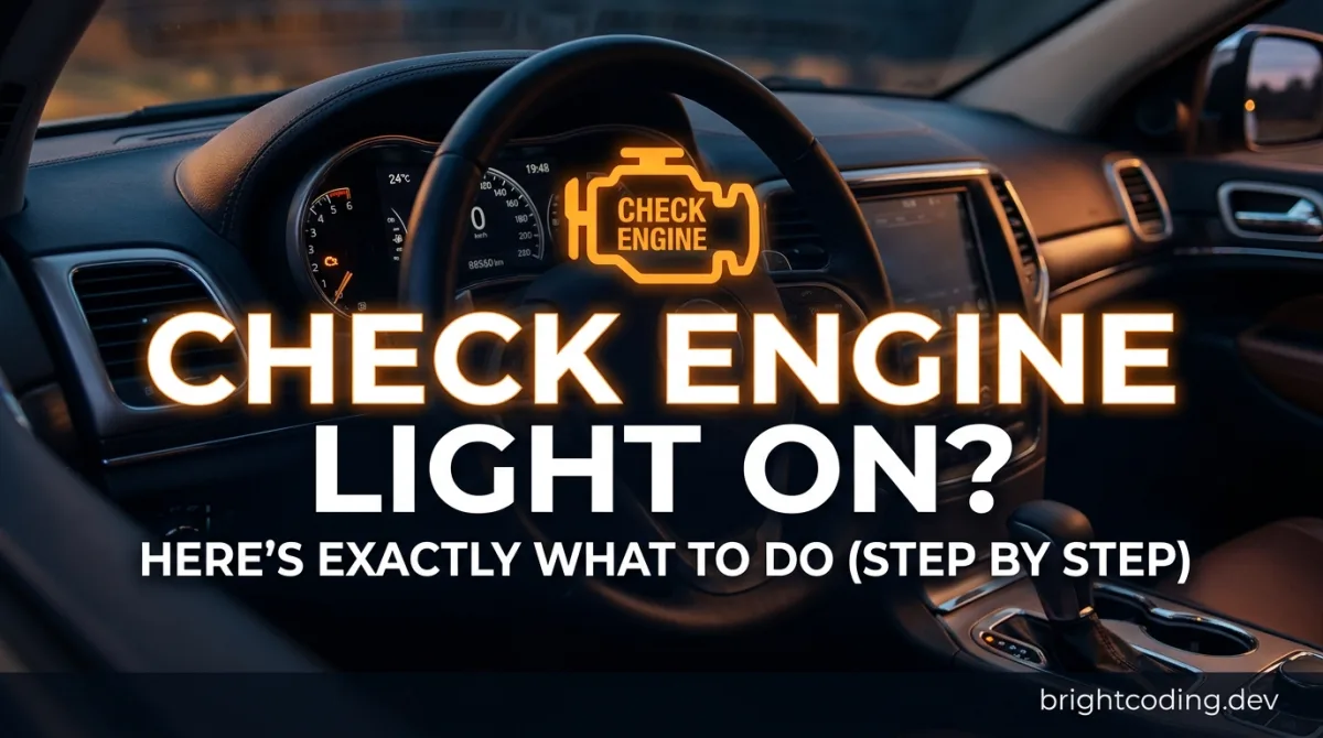 Check Engine Light On? Here's Exactly What to Do (Step by Step)
