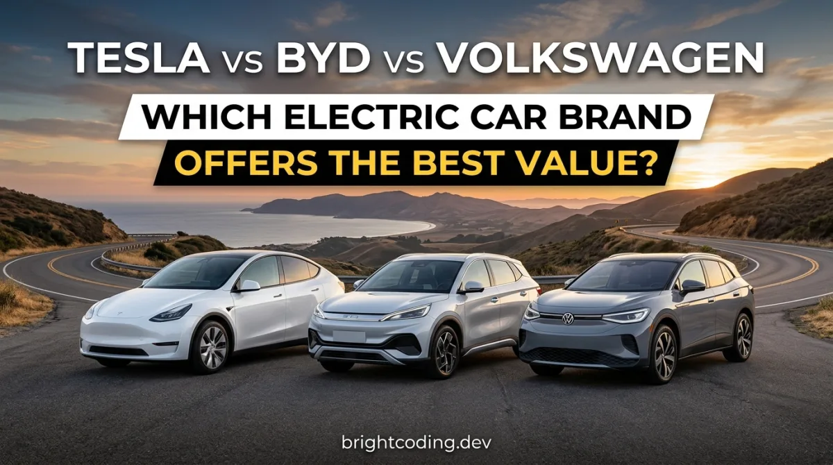 Tesla vs BYD vs Volkswagen: Which Electric Car Brand Offers the Best Value?